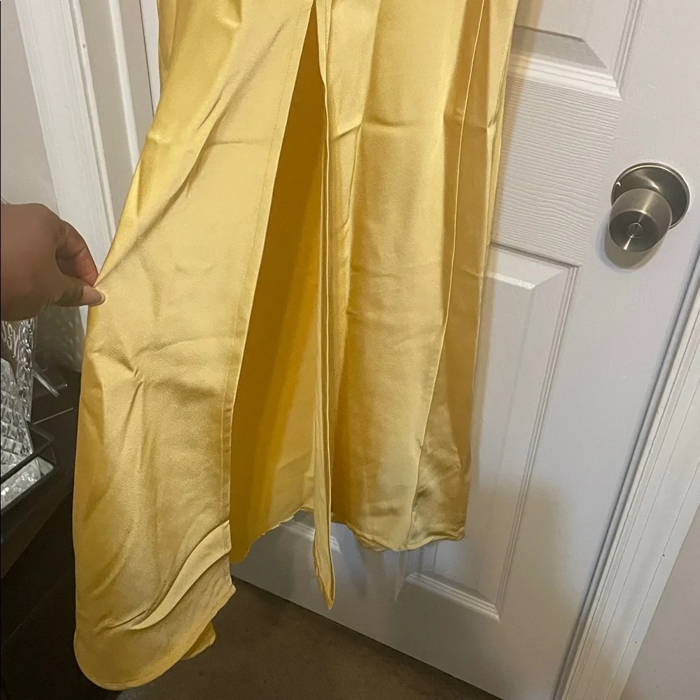 Commense Yellow Slip Dress - Picture 3 of 4